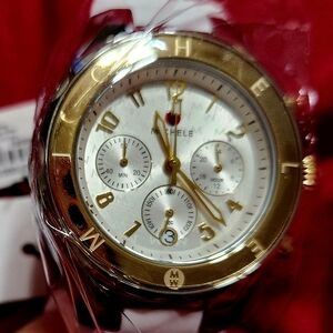 Michele Gold and White Watch
